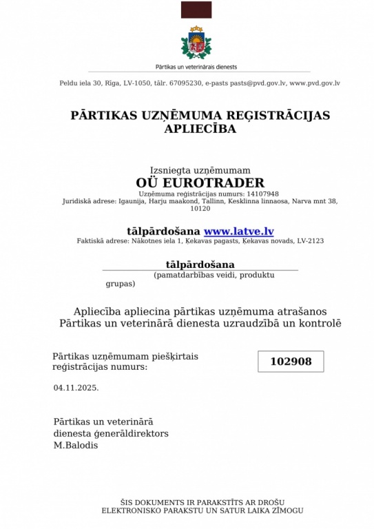 Pārtikas sertifikāts